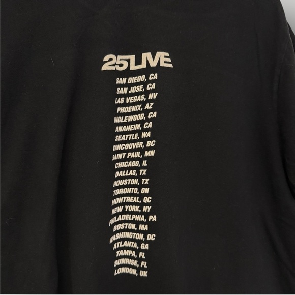George Michael 25 Live Tour T-Shirt Black Sz L - Picture 5 of 6